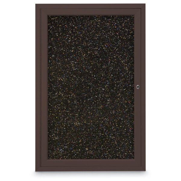 Sliding Door Indoor Enclosed Corkboard, 7